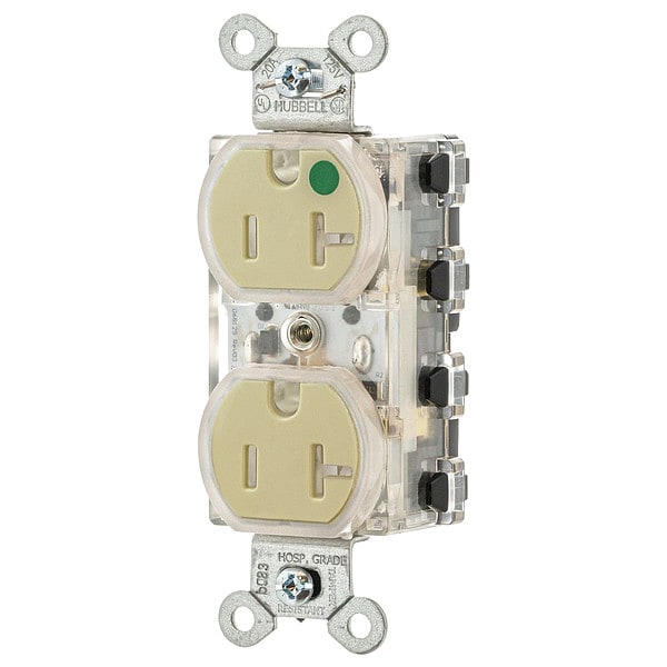 Contacto de recepción SNAPConnect de grado hospitalario extra resistente Hubbell - SNAP8300ILTR
