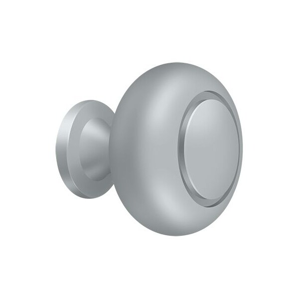 Deltana Knob Round Groove Satin Chrome - KR119U26D