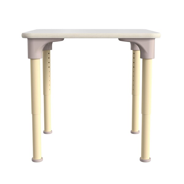 Flash Furniture 24 in W, 24 in L, 23 in H, Beechwood, Birch Plywood, Steel, Beech/White - MK-ME088024-GG