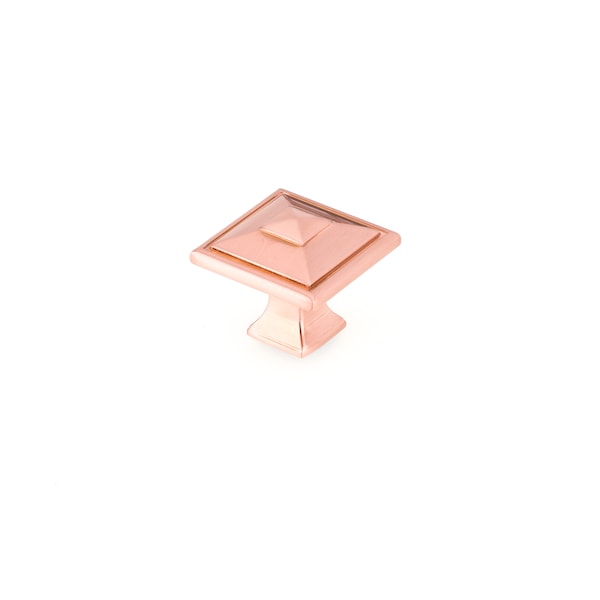 Richelieu 1 1/2 in (38 mm) x 1 1/2 in (38 mm) Rose Gold Transitional Cabinet Knob - 68893838192