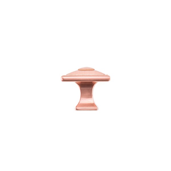 Richelieu 1 1/2 in (38 mm) x 1 1/2 in (38 mm) Rose Gold Transitional Cabinet Knob - 68893838192