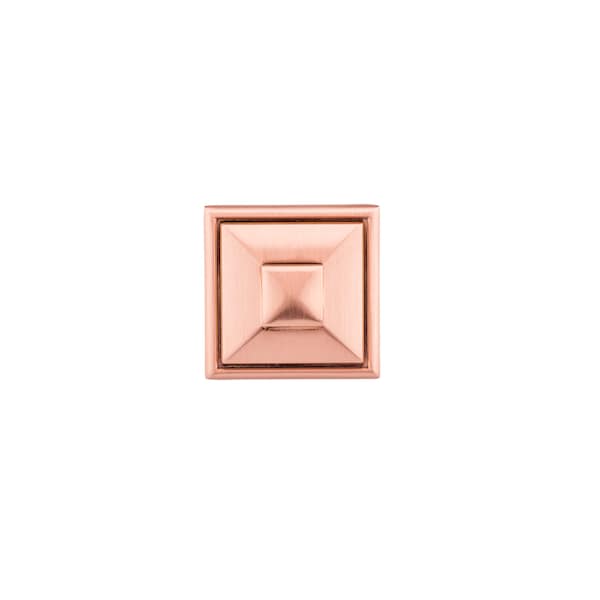 Richelieu 1 1/2 in (38 mm) x 1 1/2 in (38 mm) Rose Gold Transitional Cabinet Knob - 68893838192