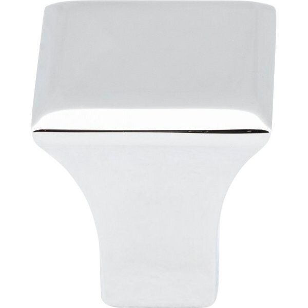 Jeffrey Alexander 7/8" Overall Length Polished Chrome Square Marlo Cabinet Knob - 972S-PC