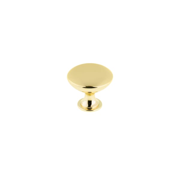 Richelieu 1 9/16 in (40 mm) Satin Gold Contemporary Cabinet Knob - BP904140160