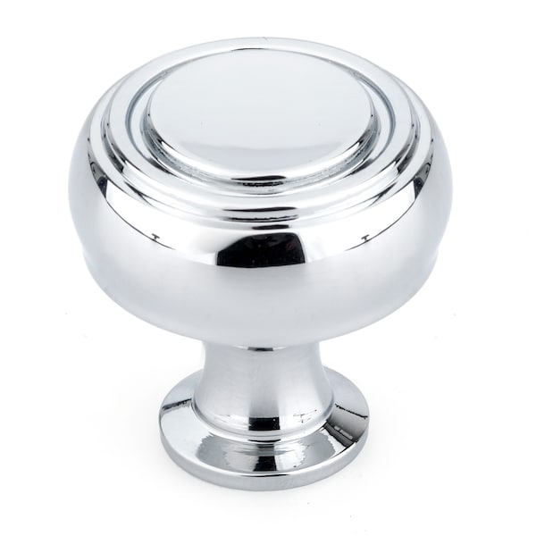 Richelieu 1 5/16 in (33 mm) Chrome Contemporary Cabinet Knob - BP872233140