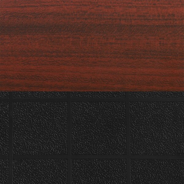 Regency Tables > Height Adjustable > Rectangular Mobile Table & Chair Sets, 48 W, 30 L, 23-34 H, Mahogany - MT4830MHAPCBK40BK
