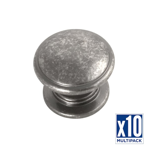 Hickory Hardware Knob 1-1/4 Inch Diameter, 10PK - P3053-BNV-10B