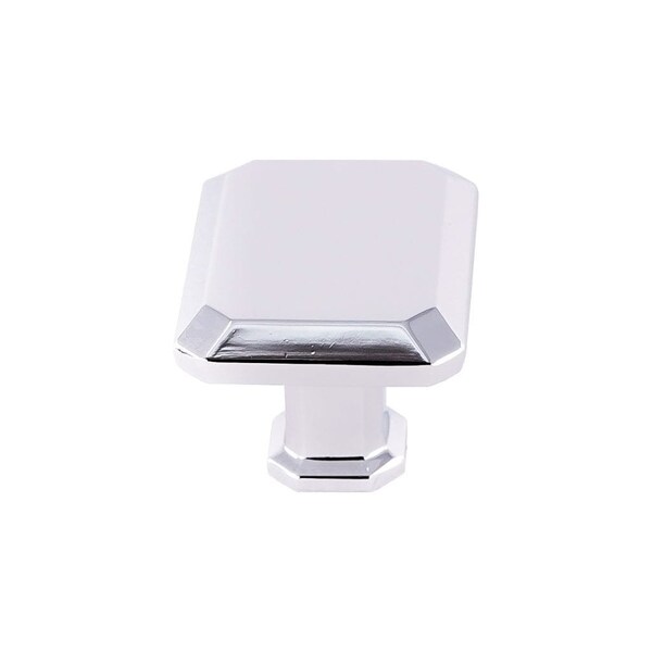 Pride Industrial 1-1/2in Rectangle Cabinet Knob Polished Chrome Finish - K92430PC