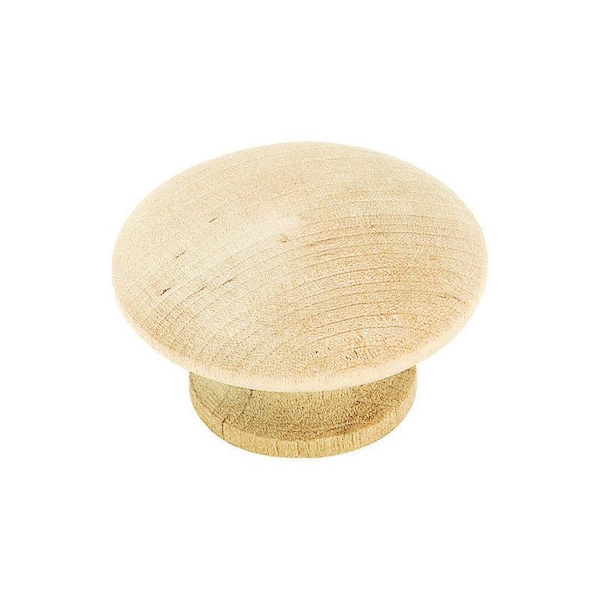 Amerock Amerock Traditional Classics Round Cabinet Knob 1-1/2 in. D 7/8 in. Unfinished 2 pk - BP813WD