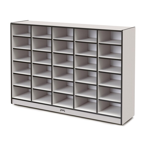 Jonti-Craft Rainbow Accents 30 Tub Mobile Storage, without Tubs, Black - 4030JCWW180