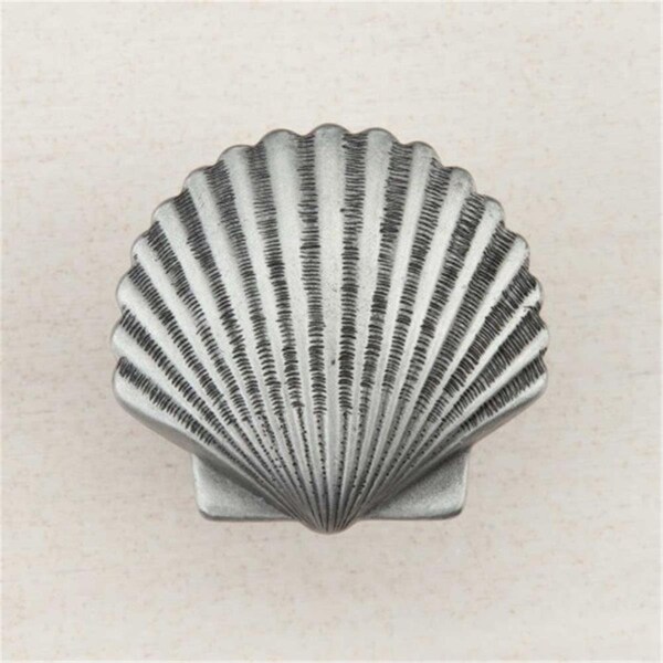 Acorn Mfg Artisan Collection Small Scallop Knob, Antique Pewter - DPAPP