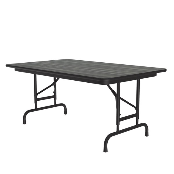 Correll CFA Adjustable HPL Folding Tables 30x48 New England Driftwood - CFA3048PX-52