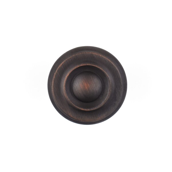 Richelieu 1 1/4 in (32 mm) Brushed Oil-Rubbed Bronze Traditional Metal Cabinet Knob - BP74032BORB