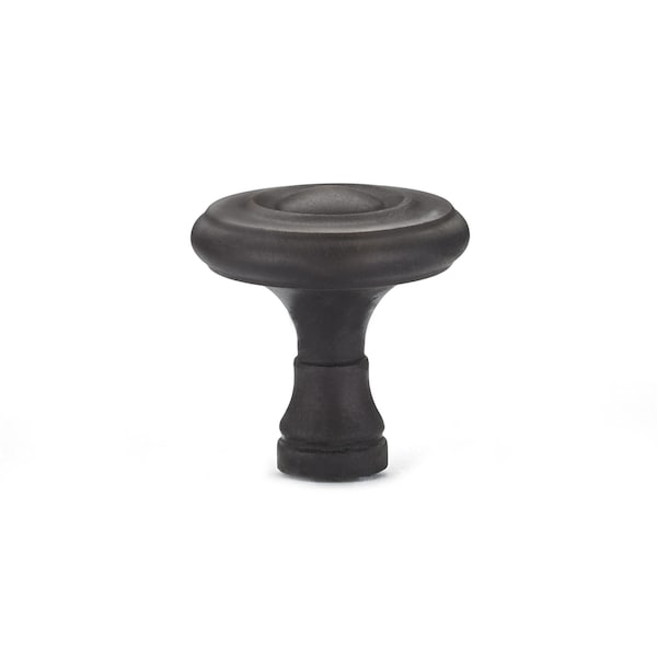 Richelieu 1 1/4 in (32 mm) Brushed Oil-Rubbed Bronze Traditional Metal Cabinet Knob - BP74032BORB