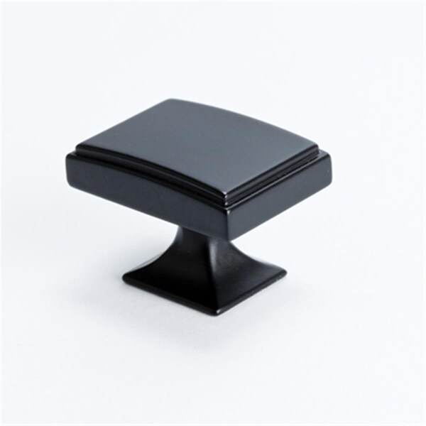 Hd Berenson 1.5 x 1.12 in. Knob Hearthstone- Matte Black - BE4086 1055
