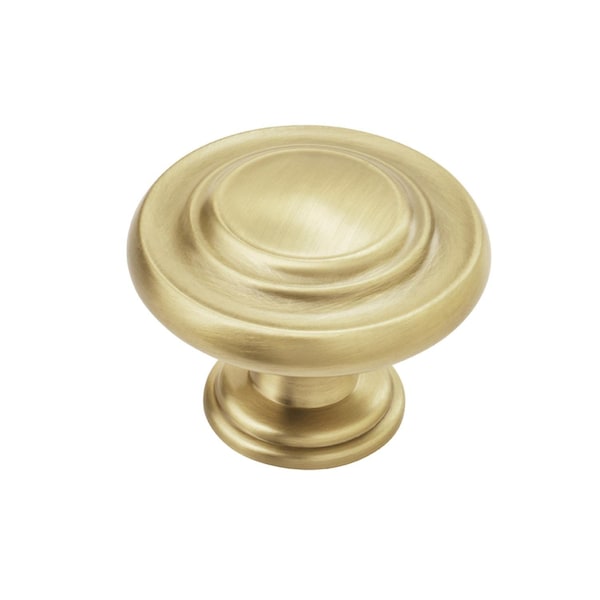 Amerock Inspirations 1-5/16 in 33 mm Diameter Golden Champagne Cabinet Knob, 10PK - 10BX1586BBZ