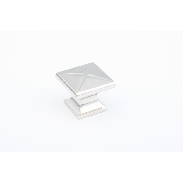 Schaub 1-3/8in Northport Square Cabinet Knob Polished Nickel Finish - 215-PN