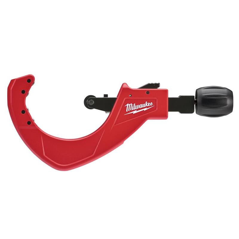 Llave de tubo de aluminio de 14 pulgadas con mango de desplazamiento y cortador de tubos de cobre de ajuste rápido de 3-1/2 pulgadas (paquete de 2) - 48-22-7184-48-22-4254
