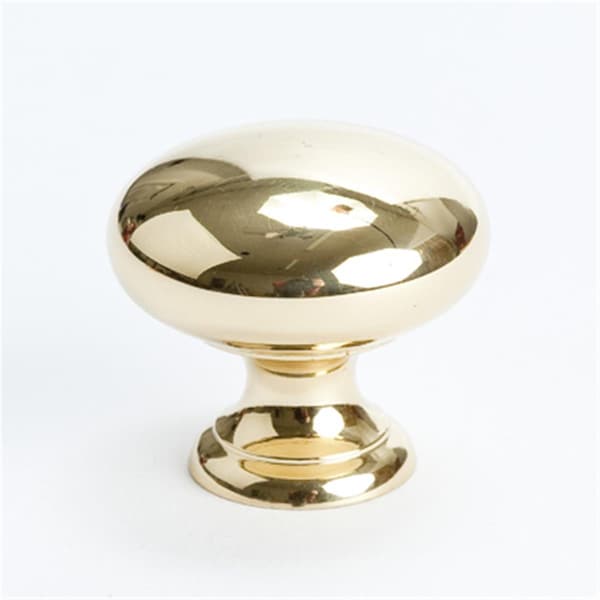 Hd Berenson 1.25 in. Knob- Plymouth Polished Brass - BE9950 103