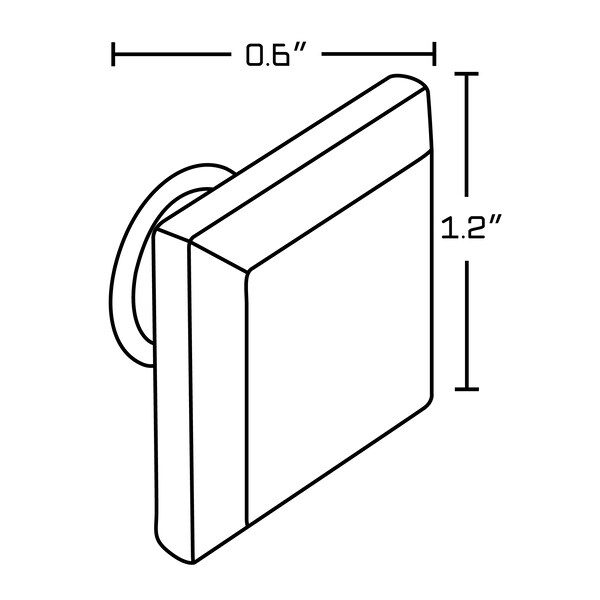 American Imaginations 1.2" W, Cabinet Knob - AI-21403