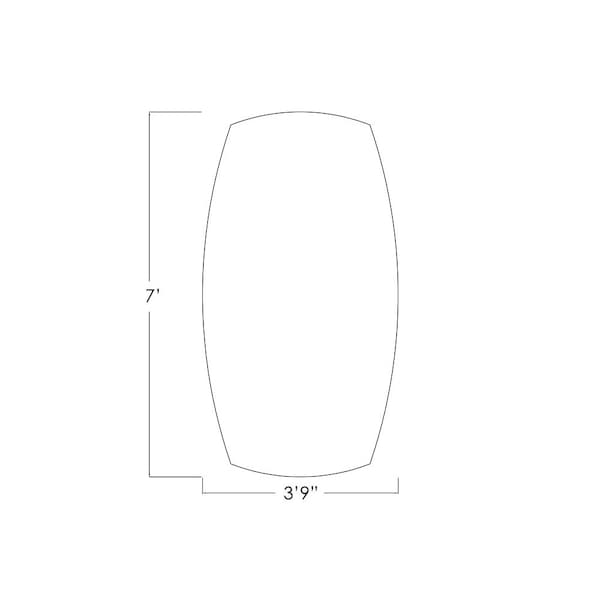 Skutchi Designs Arc Boat 45 in W, 84 in L, Brown - HAR-ABOT-48X84-DOU-K525-ESIL