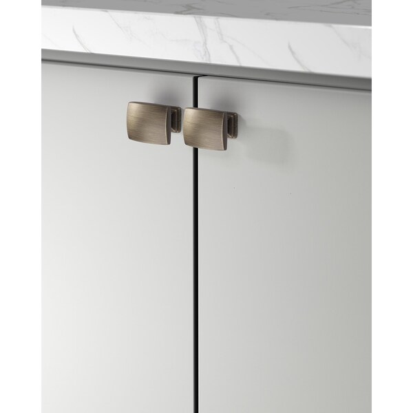 Sapphire Helix Series 1 in. Modern Medium Aged Bronze Cabinet Knob (5-Pack) - SP-2828-K-MAB-5
