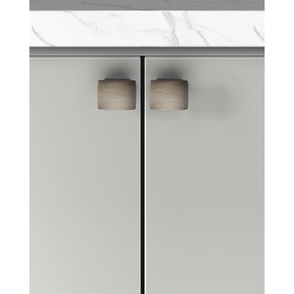 Sapphire Helix Series 1 in. Modern Medium Aged Bronze Cabinet Knob (5-Pack) - SP-2828-K-MAB-5