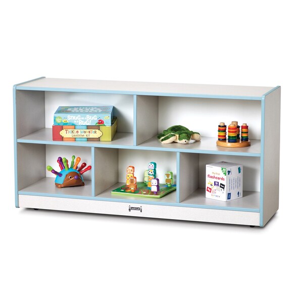 Jonti-Craft Rainbow Accents Toddler Single Mobile Storage Unit, Coastal Blue - 0324JCWW131