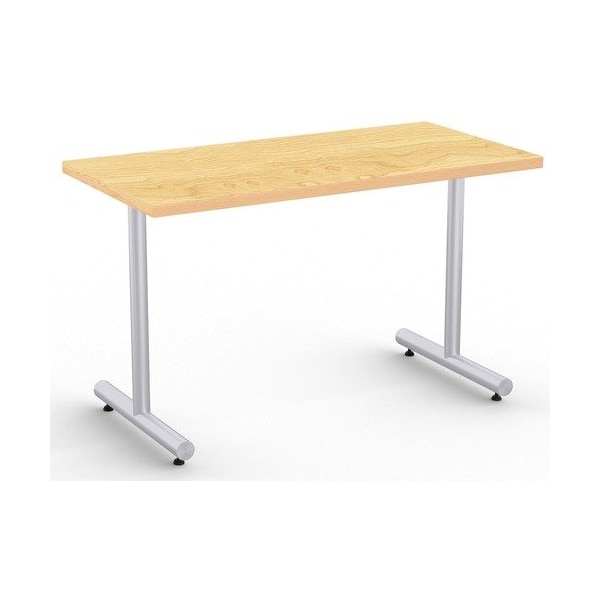 Special-T Table, Metallic Sand Base, 24inWx48inLx29inH, Crema Maple - SCTKING2448SCM