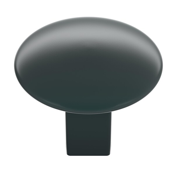 Amerock Riva 1-1/4 in 32 mm Diameter Matte Black Cabinet Knob - BP55362MB