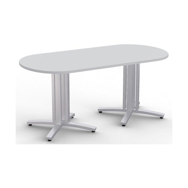 Special-T Conference Table, Racetrack, 2Legs, 36inx72inx29in, GY - SCTS4XCTR3672FG