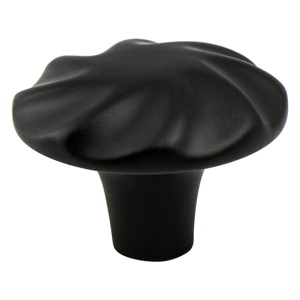 Berenson 1.312 in. dia. Rhapsody Knob with Satin Black - 3052-155-P