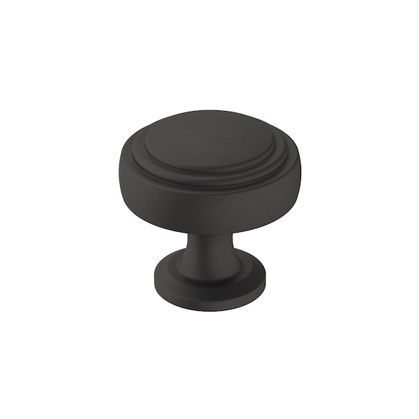 Amerock Winsome 1-1/4 in 32 mm Diameter Matte Black Cabinet Knob - BP36765FB