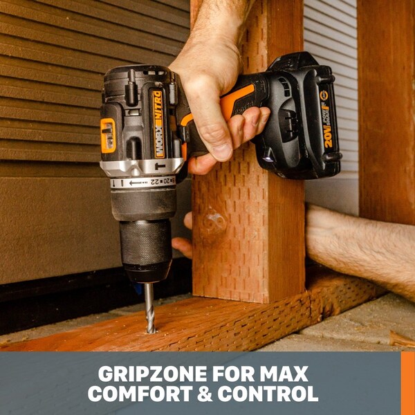 Worx 20V Power Share 1/2 in. Cordless Hammer Drill, Tool Only - WX352L.9
