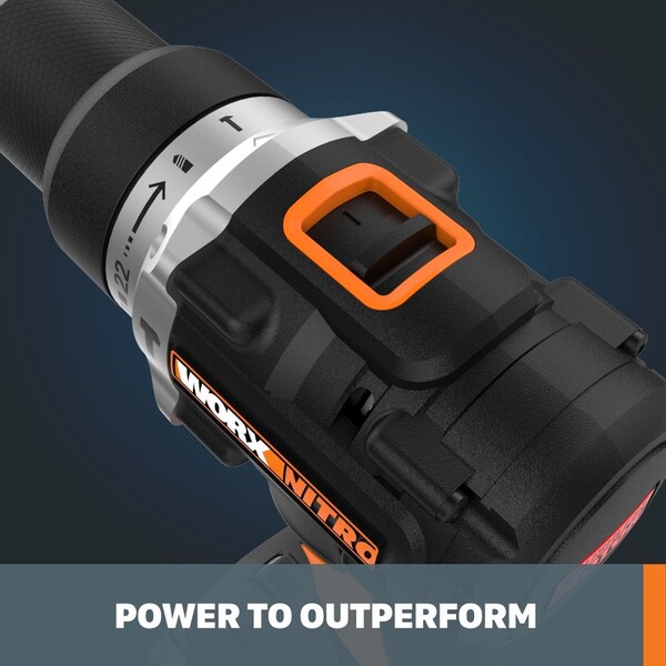 Worx 20V Power Share 1/2 in. Cordless Hammer Drill, Tool Only - WX352L.9