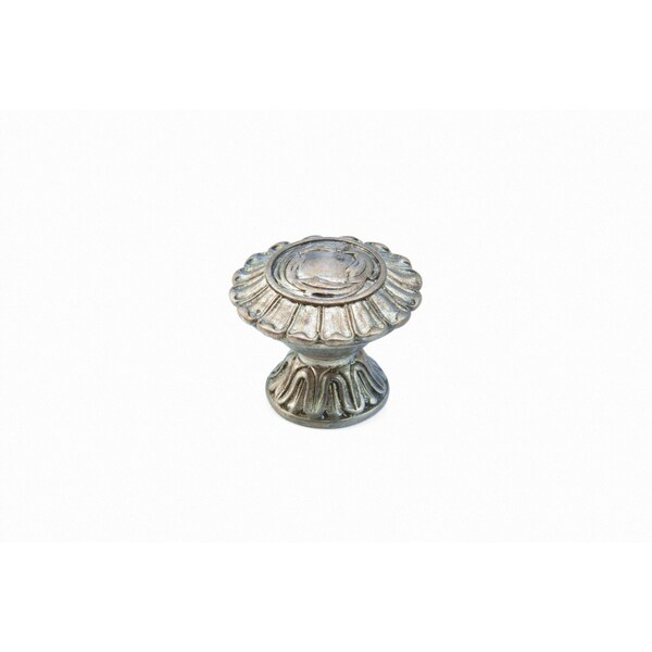 Schaub 1-1/4in French Court Cabinet Knob Monticello Silver Finish - 936-MSL