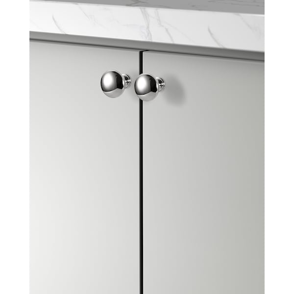 Sapphire Alpha Series 1 in. Modern Polished Chrome Round Cabinet Knob (20-Pack) - SP-1145-K-CP-20