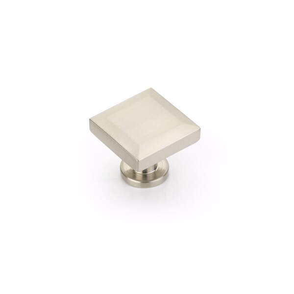 Schaub Heathrow 1-1/4in Cabinet Knob Brushed Nickel Finish - 551-BN