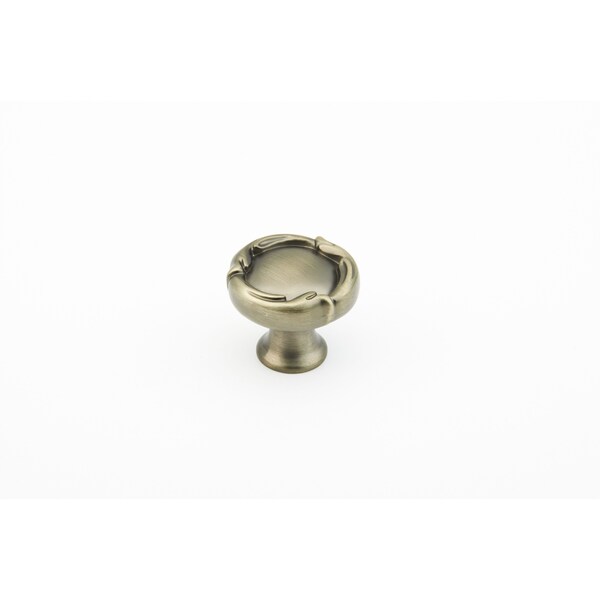 Schaub 1-5/16in French Farm Round Cabinet Knob Antique Nickel Finish - 260-AN