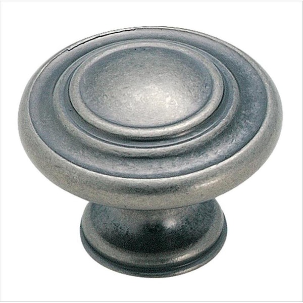 Amerock Inspirations 1-5/16 in 33 mm Diameter Weathered Nickel Cabinet Knob - BP1586WN