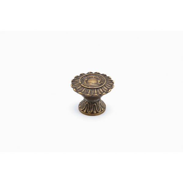 Schaub 1-1/4in French Court Cabinet Knob Dark Italian Antique Finish - 936-DIA