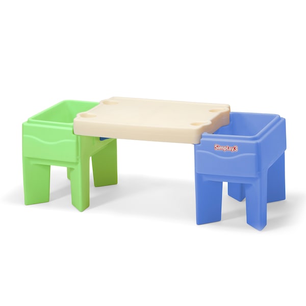 Simplay3 In and Out Activity Table, 21 in W, 28 in H, Multicolor - 217050-01
