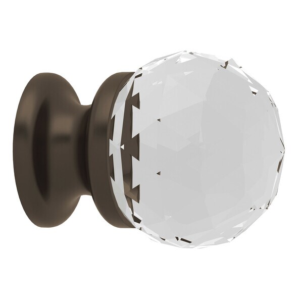 Rohl Italian Bath Single Crystal Pull Knob In Tuscan Brass 1 1/8" Diameter - A1479CTCB