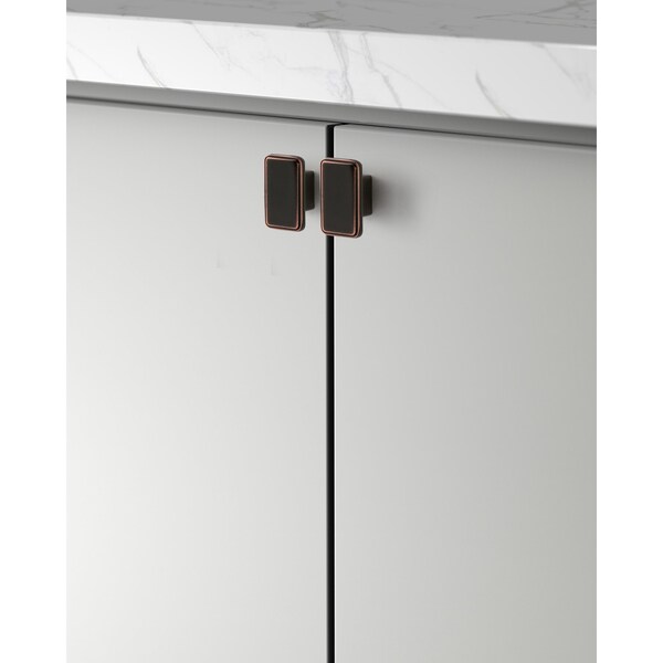 Sapphire Bolt Series 1 in. Modern Oil Rubbed Bronze Cabinet Knob (5-Pack) - SP-3181-K-ORB-5
