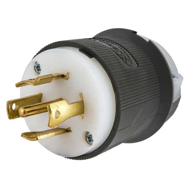 Enchufe LKG de Hubbell Wiring Device-Kellems, 30A 240/415 3F, L26-30P, B/W - HBL2801