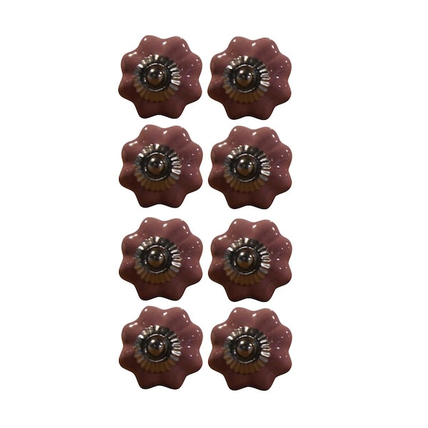 Decoracion K000024 Knob It - Pink Silver & Red, 8PK - DE3086683
