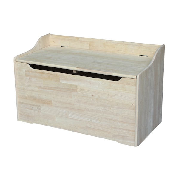 International Concepts Rectangle Kids Storage Box, 38 in W, 19 in L, 23 in H, Wood, Unfinished - TC-937