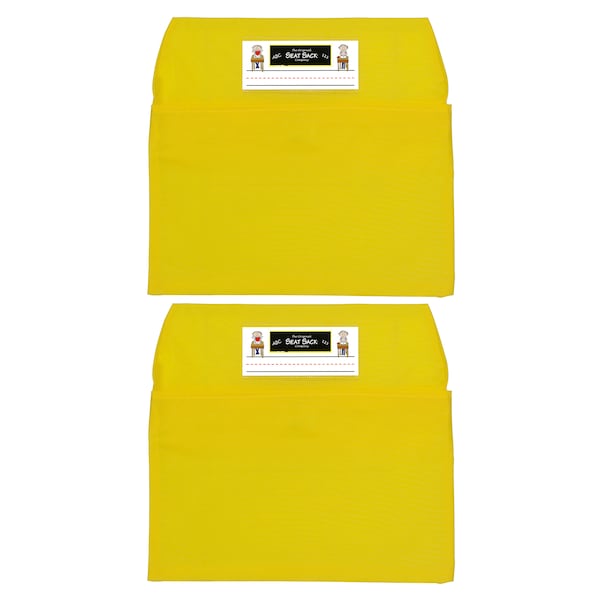 Seat Sack Seat Sack, Small, 12 inch, Chair Pocket, Yellow, PK2 - 40112
