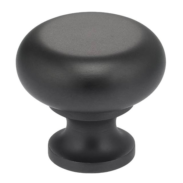 Omnia Round Cabinet Knob Oil Rubbed Bronze 1-7/32" - 9100/31.10B