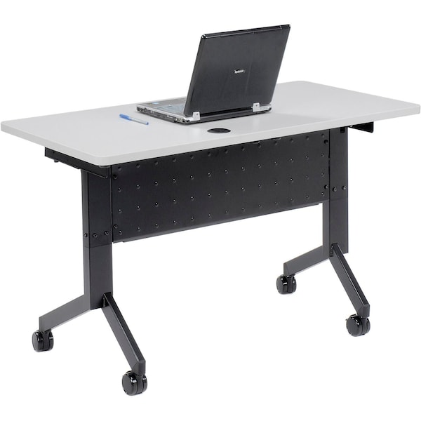 Interion By Global Industrial Flip-Top Table, 24 in W, 48 in L, 29-1/2 in H - 695218